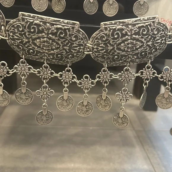 Silk Road Design Pewter Belt - Picture 2 of 11